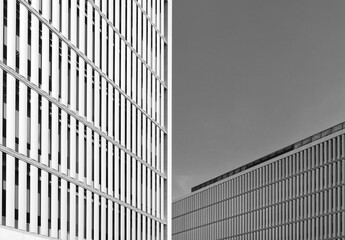 Black and white modern architecture