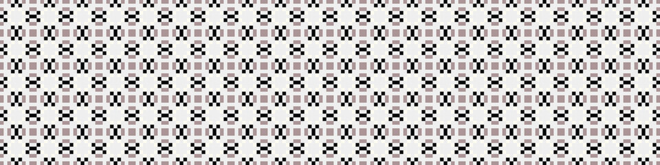 Fototapeta premium Abstract Cross Pattern Dots Logo generative computational art illustration