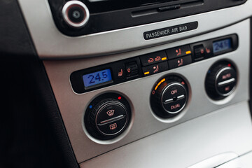 Automatic air condition in modern car