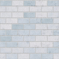 Blue tone brick wall in 12x12 design element for concrete textures and backgrounds.