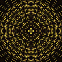Golden and black pattern, background