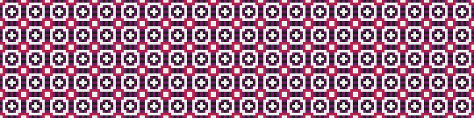 Fototapeta premium Abstract Cross Pattern Dots Logo generative computational art illustration