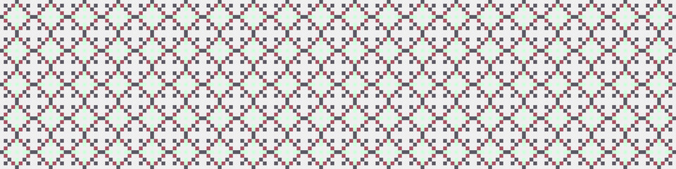 Fototapeta premium Abstract Cross Pattern Dots Logo generative computational art illustration