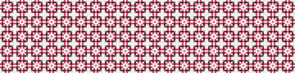 Fototapeta premium Abstract Cross Pattern Dots Logo generative computational art illustration
