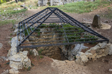 Ruins of Diana Temple (Tempio di Diana) - megalithic structure found about 150 meters above sea...