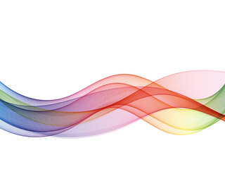 Motion smooth color wave background Curve rainbow lines Abstract vector background