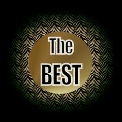 Golden background with writing 