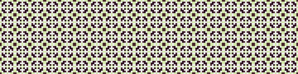 Fototapeta premium Abstract Cross Pattern Dots Logo generative computational art illustration