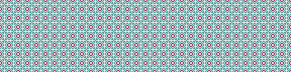 Fototapeta premium Abstract Cross Pattern Dots Logo generative computational art illustration