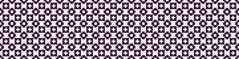 Fototapeta premium Abstract Cross Pattern Dots Logo generative computational art illustration