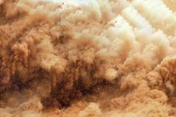 Close up of a detonator blast