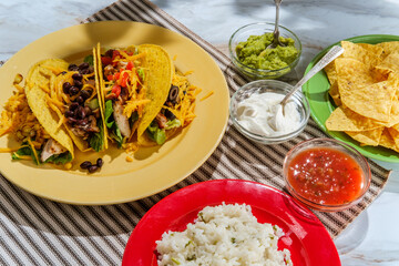 Mexican Chicken Tacos Toppings