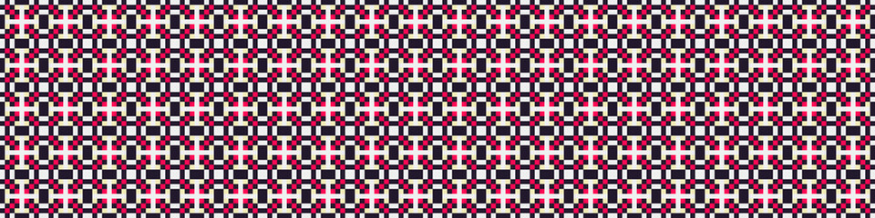 Abstract Cross Pattern Dots Logo generative computational art illustration