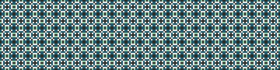 Abstract Cross Pattern Dots Logo generative computational art illustration