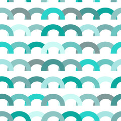 Vector seamless pattern. Festive garland. Colored elements