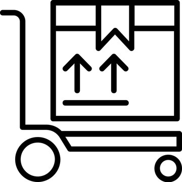 
Delivery order, e-commerce concept, line vector icon 
