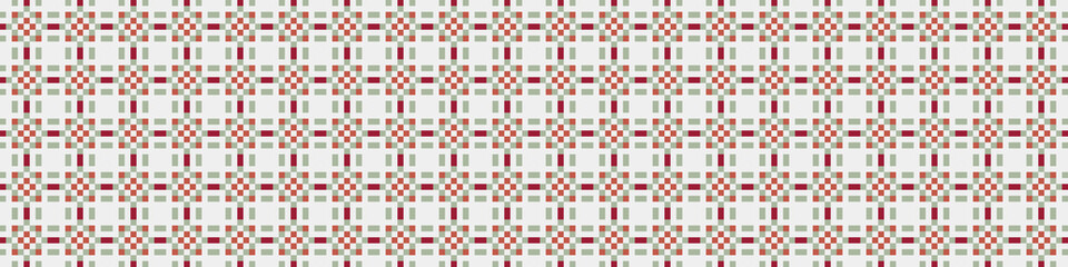 Fototapeta premium Abstract Cross Pattern Dots Logo generative computational art illustration