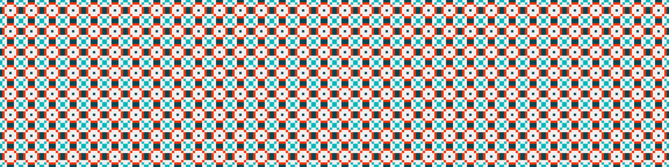 Abstract Cross Pattern Dots Logo generative computational art illustration