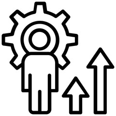 
A hierarchical structure of a company
