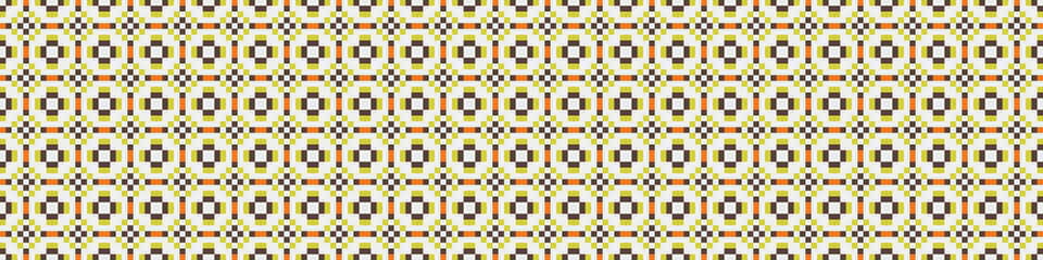 Fototapeta premium Abstract Cross Pattern Dots Logo generative computational art illustration