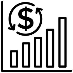 Bar‌ ‌chart‌ ‌and‌ ‌line‌ ‌graph‌ ‌analysis,‌ ‌graph‌ ‌report‌ ‌line‌ ‌icon‌ ‌
