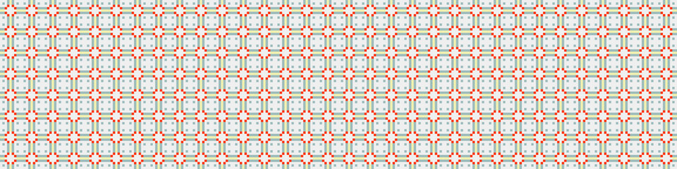 Abstract Cross Pattern Dots Logo generative computational art illustration