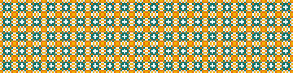Abstract Cross Pattern Dots Logo generative computational art illustration