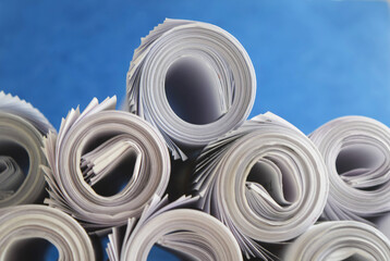 stack of newspapers