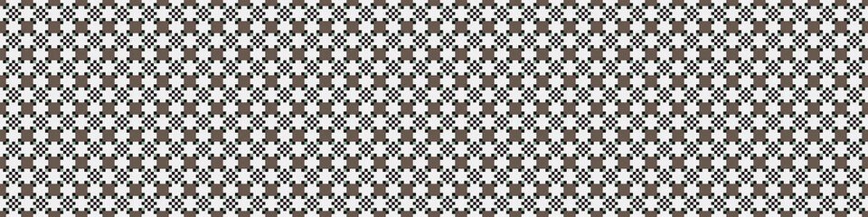 Fototapeta premium Abstract Cross Pattern Dots Logo generative computational art illustration