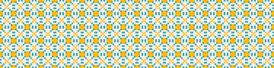 Abstract Cross Pattern Dots Logo generative computational art illustration