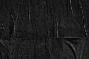 Black grey paper background creased crumpled surface / Old torn ripped posters scary grunge...
