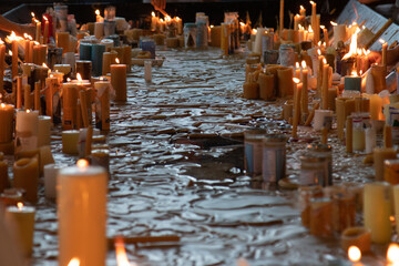 Capela das velas, momento de oração em santuário