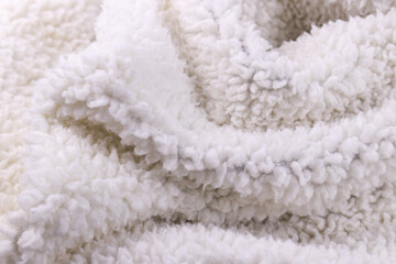 close up White wool