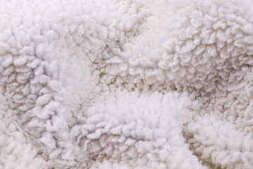 close up White wool