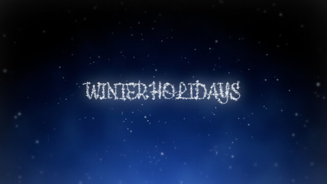 Glittering Winter Holiday Title