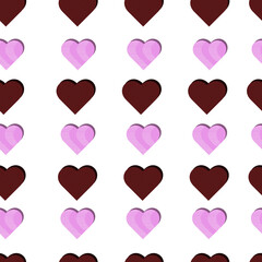 pattern hearts are very beautiful