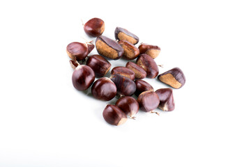  Chestnuts – Isolated on White Background