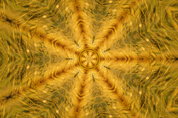 Golden abstract background, pattern