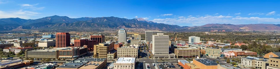Foto op Canvas Panorama of Downtown Colorado Springs © Neil