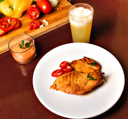 chicken wings with sauce
