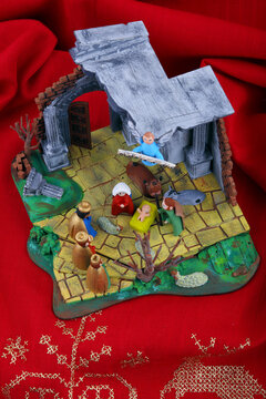Presepe dipinto a mano e creato con stampante 3D