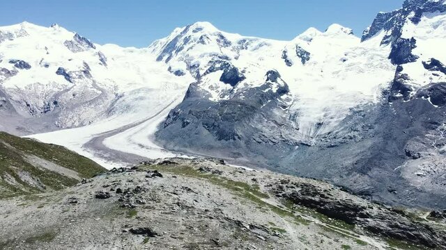 Gletscher in Zermatt im Wallis, Schweiz