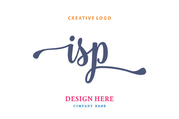 ISP lettering logo is simple, easy to understand and authoritative