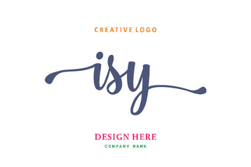 ISY lettering logo is simple, easy to understand and authoritative