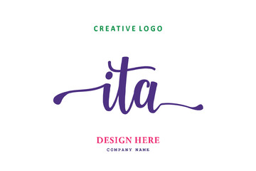ITA lettering logo is simple, easy to understand and authoritative