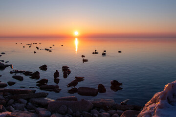 sunrise over Lake Ontario