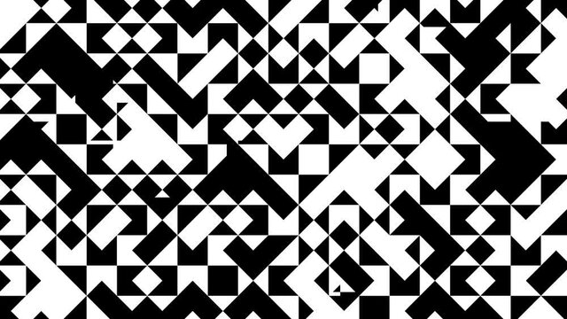 白黒、正方形のプロシージャル [ループ対応]