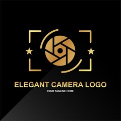 Elegant photography logo idea. Easy to edit with vector file. Can use for your photography business or community.