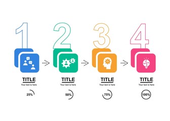 Creative infographic template. Eye catching with colorfull color. Feel easy to edit with vector file. Can use for all your presentation kit.