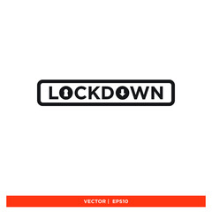 Icon vector graphic of lockdown, city, area, good for template